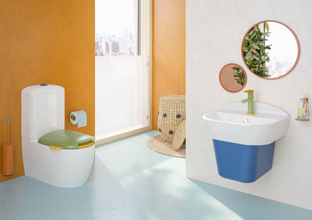 Baterie verde lavoar baie pentru copii cu maner portocaliu | A4266646 [3]