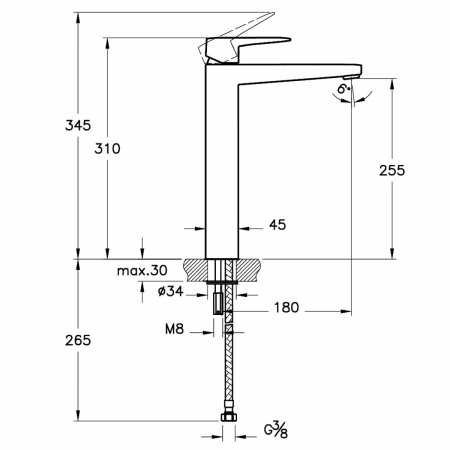 Baterie lavoar baie pentru lavoar tip bol | A4273334EXP [1]