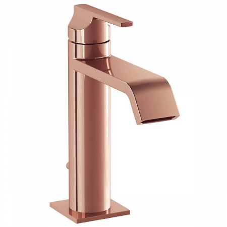 Baterii lavoar montare pe lavoar - Baterie lavoar baie cu maner cu ventil pop-up cupru | A4281729