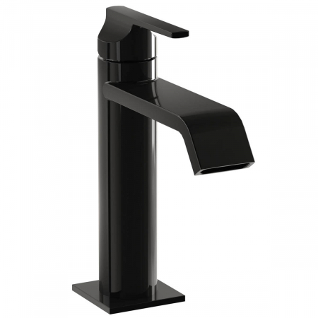 Baterii lavoar montare pe lavoar - Baterie lavoar baie cu maner, negru lucios | A4281639