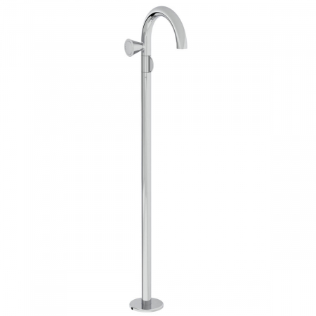 Baterii lavoar freestanding montaj pe pardoseala - Baterie baie cu picior montaj pe pardoseala, mana stanga, crom | A42776