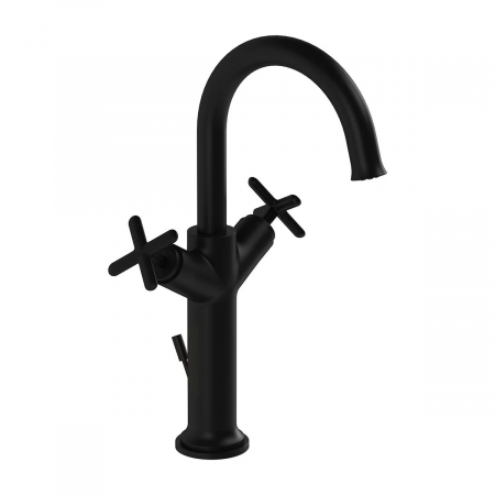 Baterii lavoar montare pe blat - Baterie lavoar baie cu manere cruce pentru lavoar tip bol cu ventil pop-up | A4288736