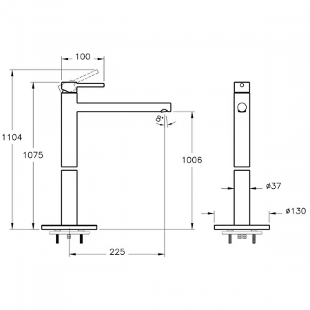 Baterie lavoar baie montaj pe pardoseala | A4266336 [1]
