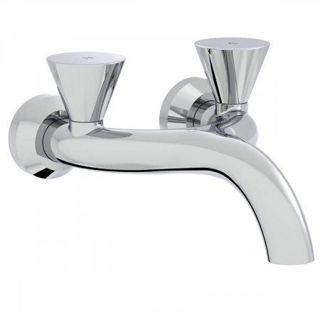 Baterii sanitare - Baterie lavoar baie montare pe perete, crom | A42748