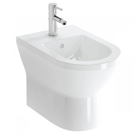 Bideuri pe pardoseala - Bideu lipit de perete 54cm cu orificiu pentru baterie, fara orificii laterale | 7039B003-0288
