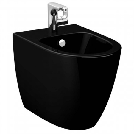 Bideuri pe pardoseala - Bideu pe pardoseala lipit de perete 54cm, negru | 5986B070-0288