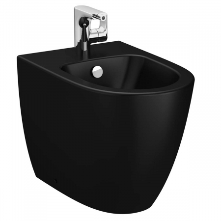 Bideuri pe pardoseala - Bideu pe pardoseala lipit de perete 54cm, negru mat | 5986B083-0288