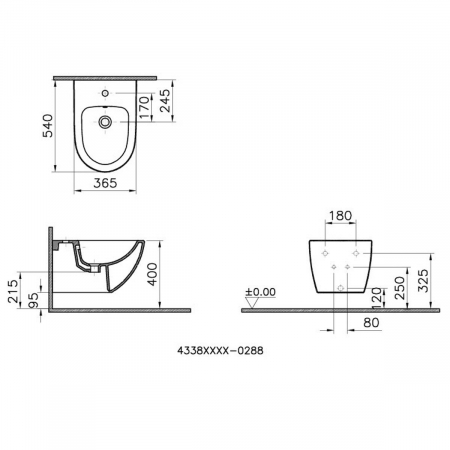 Bideu suspendat 54cm | 4338B003-1046 [1]