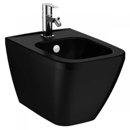 Bideuri si componente - Bideu suspendat 54cm fara orificii laterale, negru mat | 7083B083-0288