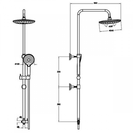Bliss rotund coloana de dus | A4578834EXP [1]