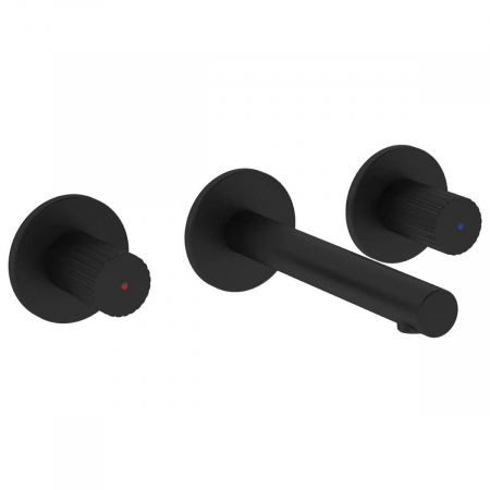 Baterii sanitare - Baterie lavoar baie ingropata cu 3 rozete, finisaj matte black | A4258236WTC