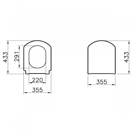 Capac WC duroplast, inchidere lenta soft close | 124-003-009 [1]