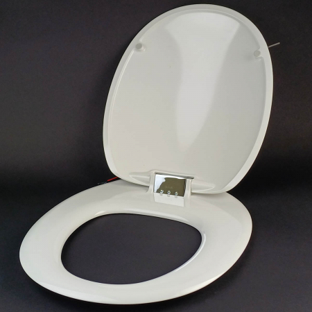 Capac WC, duroplast, inchidere lenta soft close, balamale detasabile, led - uri pe capac WC, alb | 166-003-009 [1]