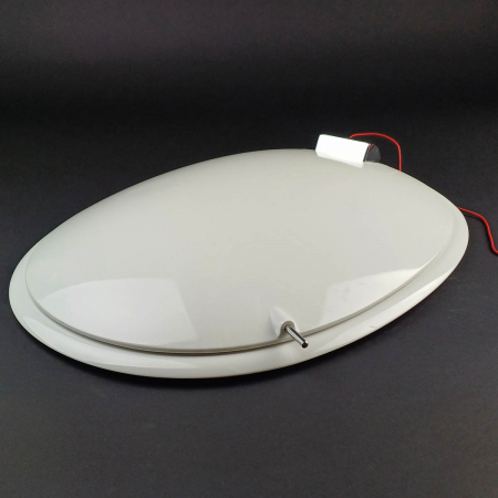 Capac WC, duroplast, inchidere lenta soft close, balamale detasabile, led - uri pe capac WC, alb | 166-003-009 [5]