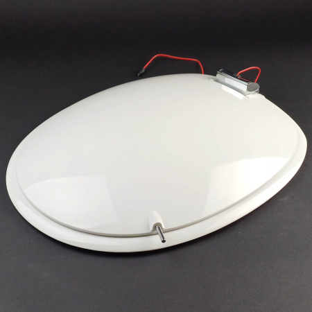 Capac WC, duroplast, inchidere lenta soft close, balamale detasabile, led - uri pe capac WC, alb | 166-003-009 [3]