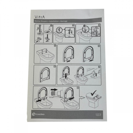 Capac WC Inchidere lenta soft close, detasabil cu balamale metalice, fixare de sus | 108-003-009 [4]