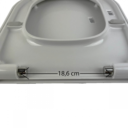 Capac WC Inchidere lenta soft close, detasabil cu balamale metalice, fixare de sus | 108-003-009 [2]