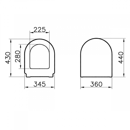 Capac WC inchidere lenta soft close, functie de eliberare rapida | 94-003R009 [1]