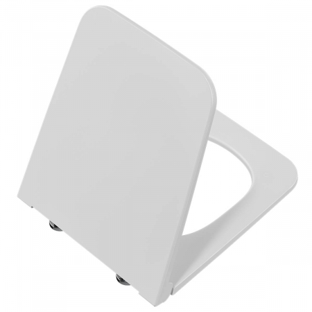 Capace WC - Capac WC slim, duroplast, inchidere lenta soft close, detasabil cu balamale metalice, fixare de sus, functie de eliberare rapida, alb | 119-003R009