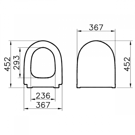 capac WC slim, inchidere lenta soft close, alb mat | 120-001-009 [1]