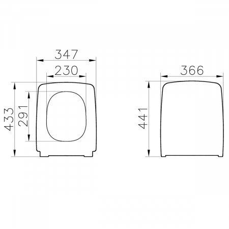 Capac WC slim, inchidere lenta soft close, functie de eliberare rapida, alb | 132-003R009 [1]