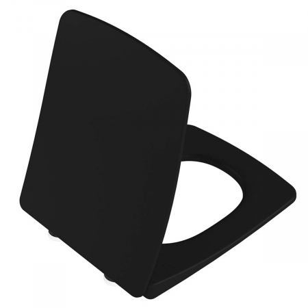 Capace WC - Capac WC slim, inchidere lenta soft close, functie de eliberare rapida, negru mat | 122-083R009
