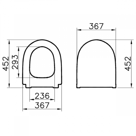 capac WC slim, inchidere lenta soft close, functie de eliberare rapida, taupe mat | 120-020R009 [1]