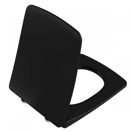 Capace WC - Capac WC slim, inchidere lenta soft close, negru | 122-070-009