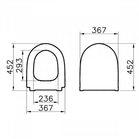 capac WC slim, inchidere lenta soft close, negru mat | 120-083-009 [1]