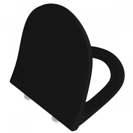 Capace WC - capac WC slim, inchidere lenta soft close, negru mat | 130-083-009
