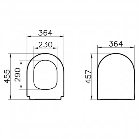 Capac WC universal slim forma rotunda (duroplast, inchidere lenta soft close, detasabil cu balamale metalice, fixare de sus, functie de eliberare rapida) | 110-003R019 [1]