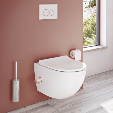 Clapeta de actionare din sticla alba, actionare dubla, 249x169 mm, colectia Origin | 740-1600 [2]