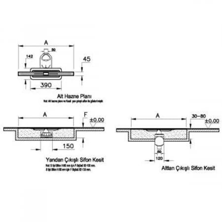 Canal / rigola de dus clear-cut 080 shine evacuare laterala h80 | 59980459000 [1]