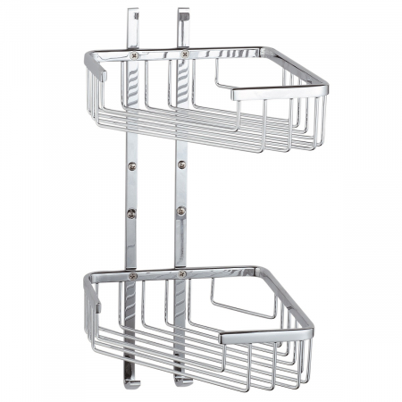 Accesorii - Etajera / suport coltar burete gel de dus cu 2 rafturi | A44051
