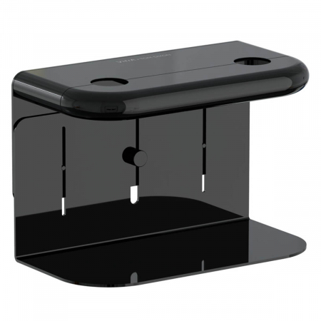 Dispensere / Dozatoare sapun - Suport dublu pentru dispenser / dozator sapun lichid, pentru 2 recipiente, negru lucios | A4456739