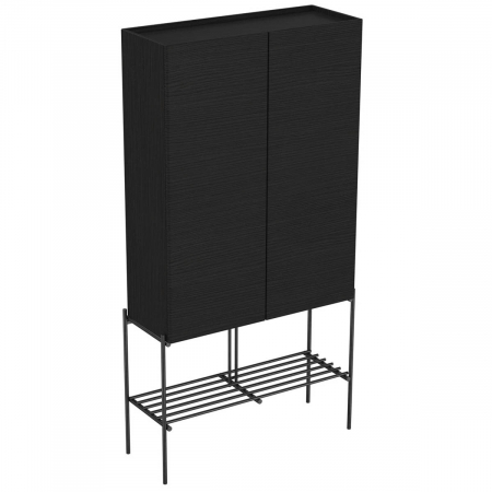 Mobilier de baie - Equal tall unit, 70cm, cu metal leg patterned negru oak | 66530