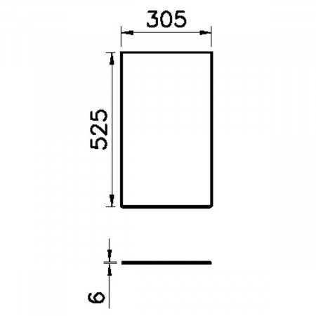 Frame glass counter, pentru open units, 30cm, negru | 61647 [1]