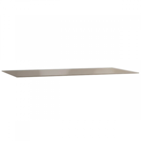 Mobilier de baie - Frame glass counter, fara orificiu robinet 100cm, taupe | 61642