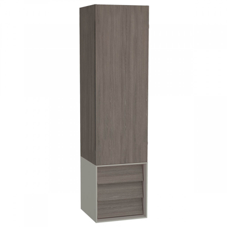 Mobilier de baie - Frame tall unit, 40cm, cu drawer unit, taupe mat, stanga | 61259