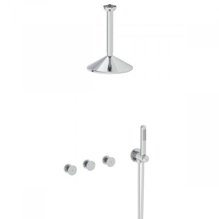 Baterii, robinete si sisteme de dus - incastrata set de dus, crom | A42777