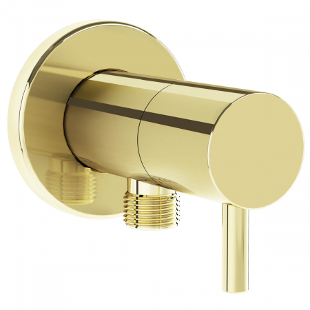 Robinete coltar - Robinet coltar intermediar auriu pentru instalare standard, colectia Origin, din alama | A4521423