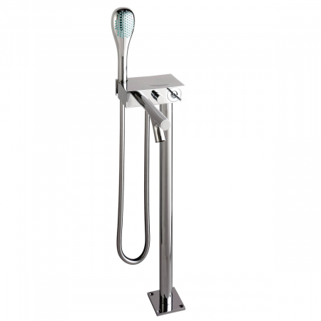 Baterii sanitare - Joystick baterie cada / dus, cu dus de mana, montaj pe pardoseala | A41819