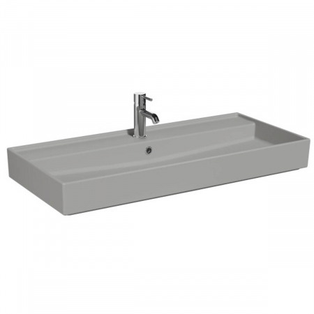 Lavoare - Lavoar / chiuveta baie 100cm x 46cm, cu orificiul pentru baterie si preaplin | 7417B076-0001