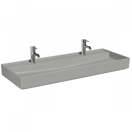 Lavoare - Lavoar / chiuveta baie 120cm x 46cm, cu orificiu pentru baterie, fara orificiul preaplin | 7418B076-0041