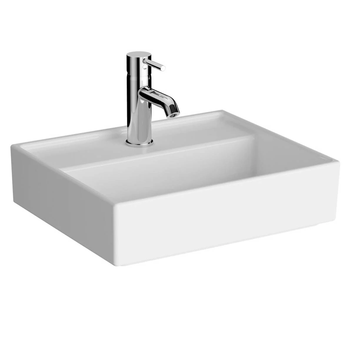 Lavoare - Lavoar / chiuveta baie 45cm x 46cm, cu orificiu pentru baterie, fara orificiul preaplin | 7413B003-0041