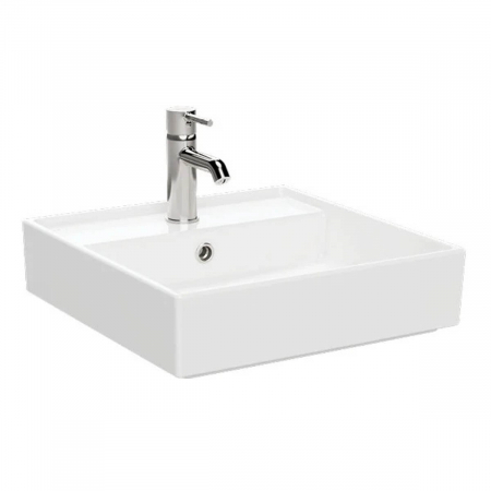 Lavoare - Lavoar / chiuveta baie 45cm x 46cm, cu orificiul pentru baterie si preaplin | 7413B003-0001