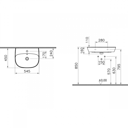Lavoar / chiuveta baie 55cm | 7277L003-0001 [1]