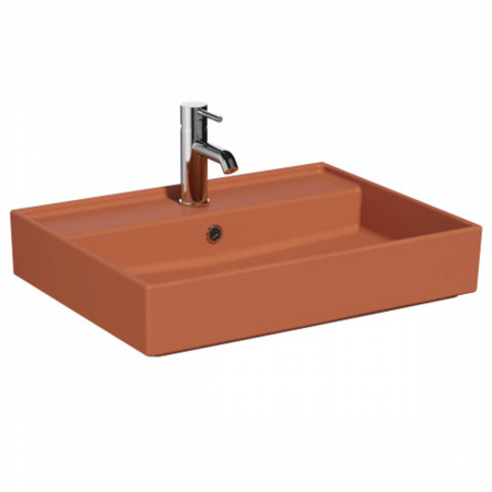 Lavoare pe blat - Lavoar / chiuveta baie 60cm x 46cm, cu orificiul pentru baterie si preaplin | 7414B077-0001