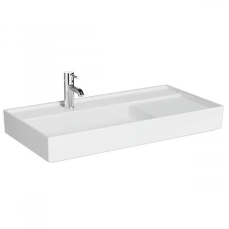 Lavoare - Lavoar / chiuveta baie 90cm x 46cm, cu orificiu pentru baterie, fara orificiul preaplin | 7416B003-0041
