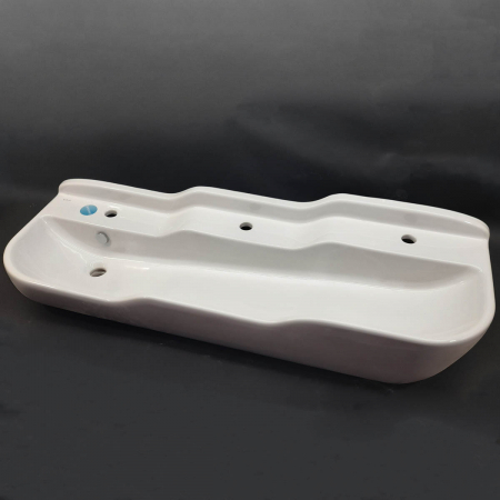 Lavoar / chiuveta baie copii cu 3 nivele, 125cm, 3 orificii pentru baterie, cu orificiul preaplin | 7352B003-1742 [2]